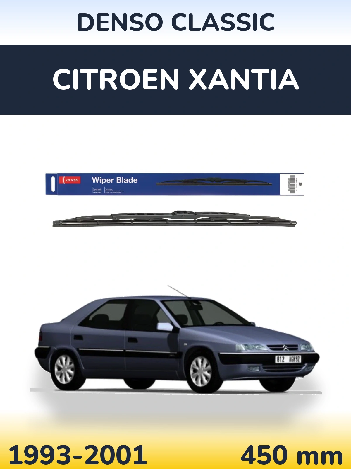 Задня щітка Denso Classic 450 мм для Citroen Xantia 1993-2001