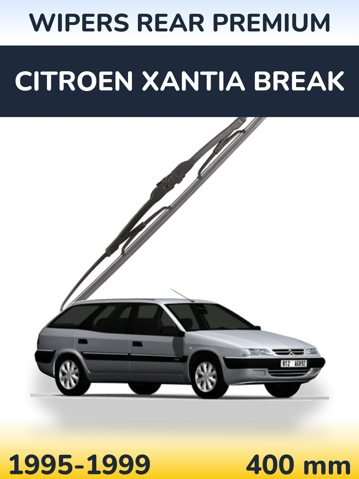Tylna wycieraczka WIPERS REAR PREMIUM 400 mm do Citroen Xantia Break 1995-1999