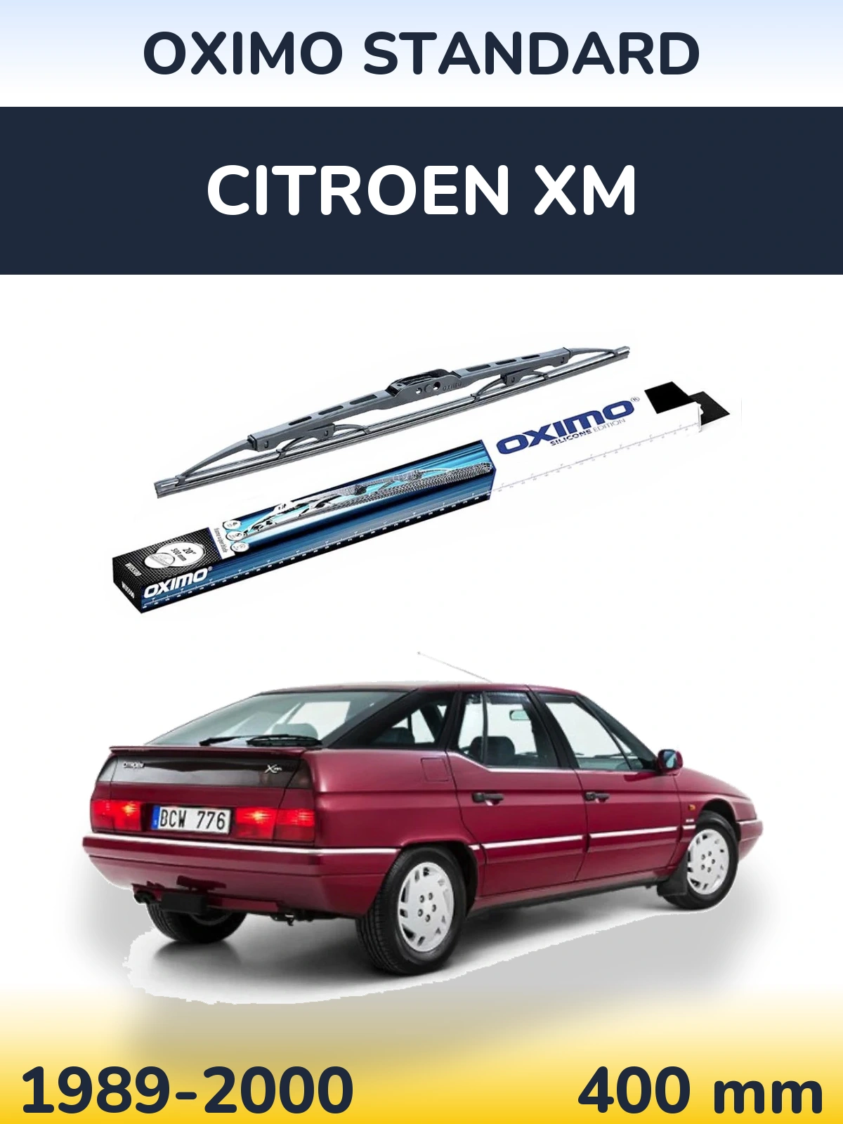 Задний дворник Oximo Standard 400 мм для Citroen XM 1989-2000