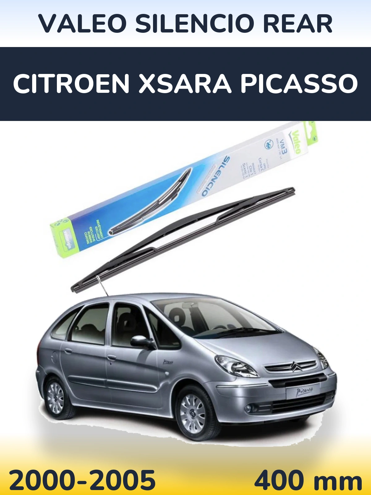 Tylna wycieraczka Valeo Silencio Rear 400 mm do Citroen Xsara Picasso 2000-2005