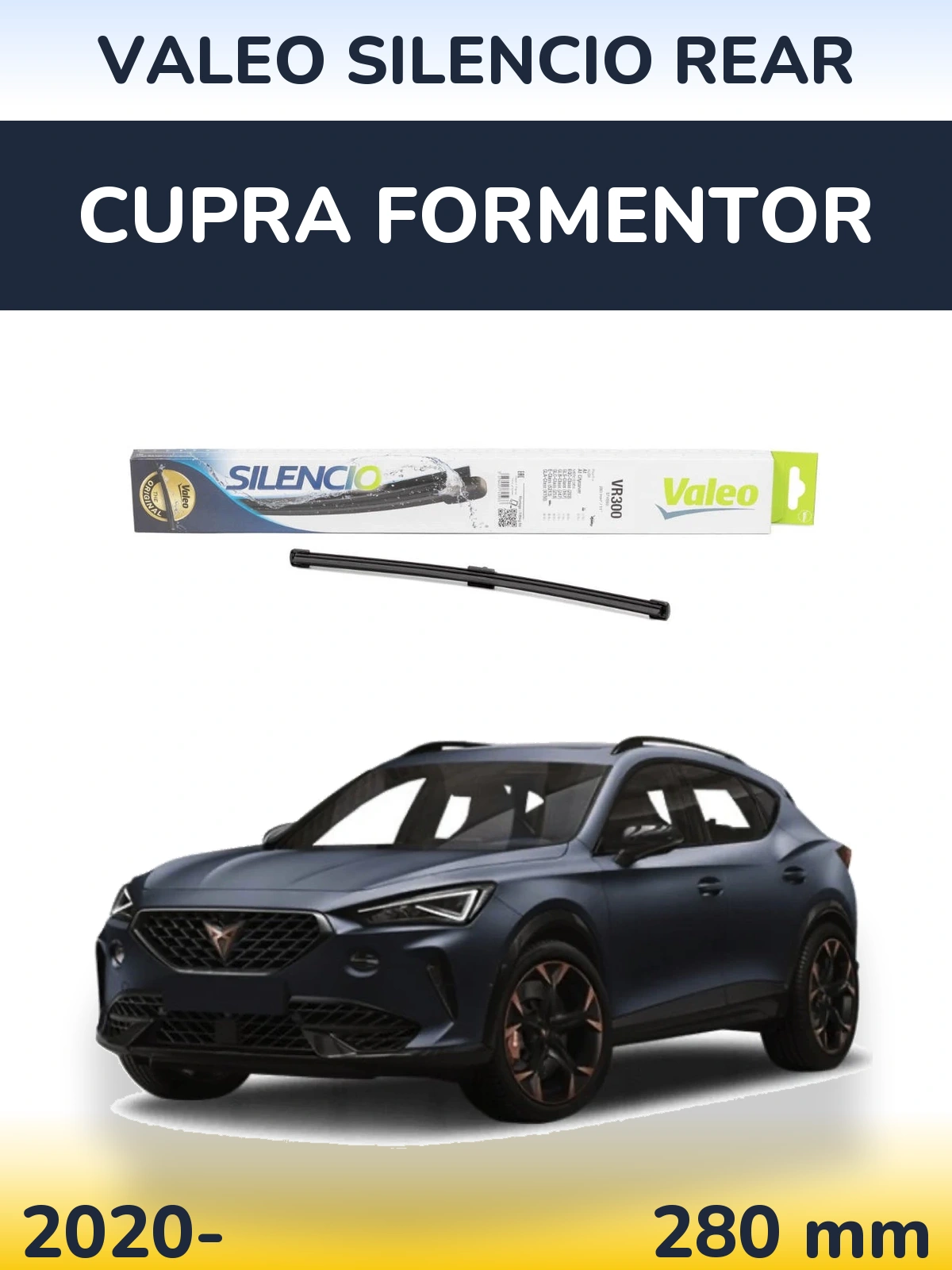 Задний дворник Valeo Silencio Rear 285 мм для Cupra Formentor 2020-2026