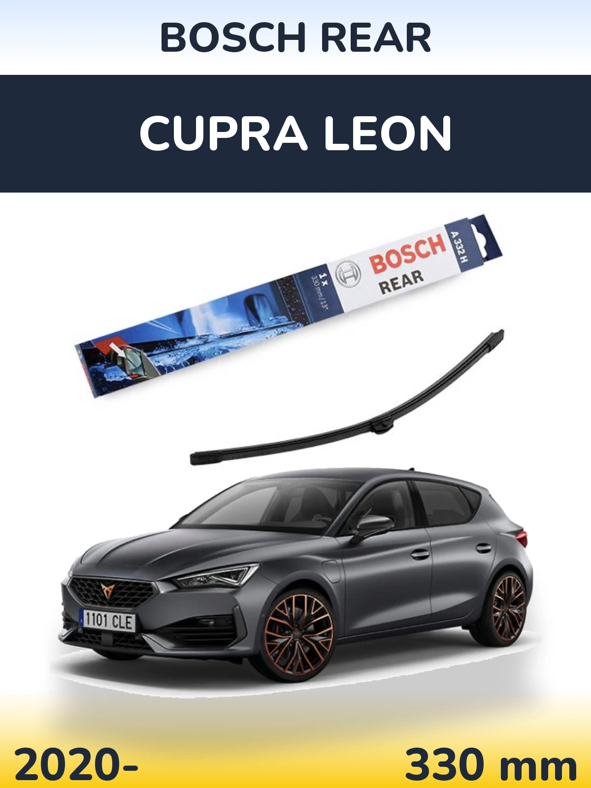 Tylna wycieraczka BOSCH Rear 330 mm do Cupra Leon 2020-2026