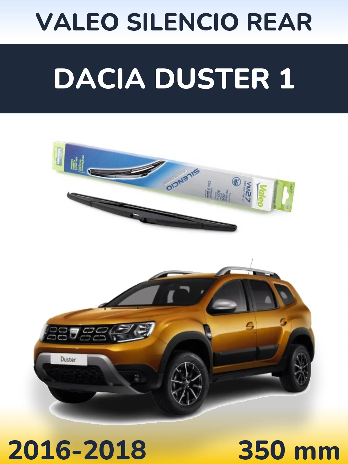 Задний дворник Valeo Silencio Rear 350 мм для Dacia Duster 1 2016-2018