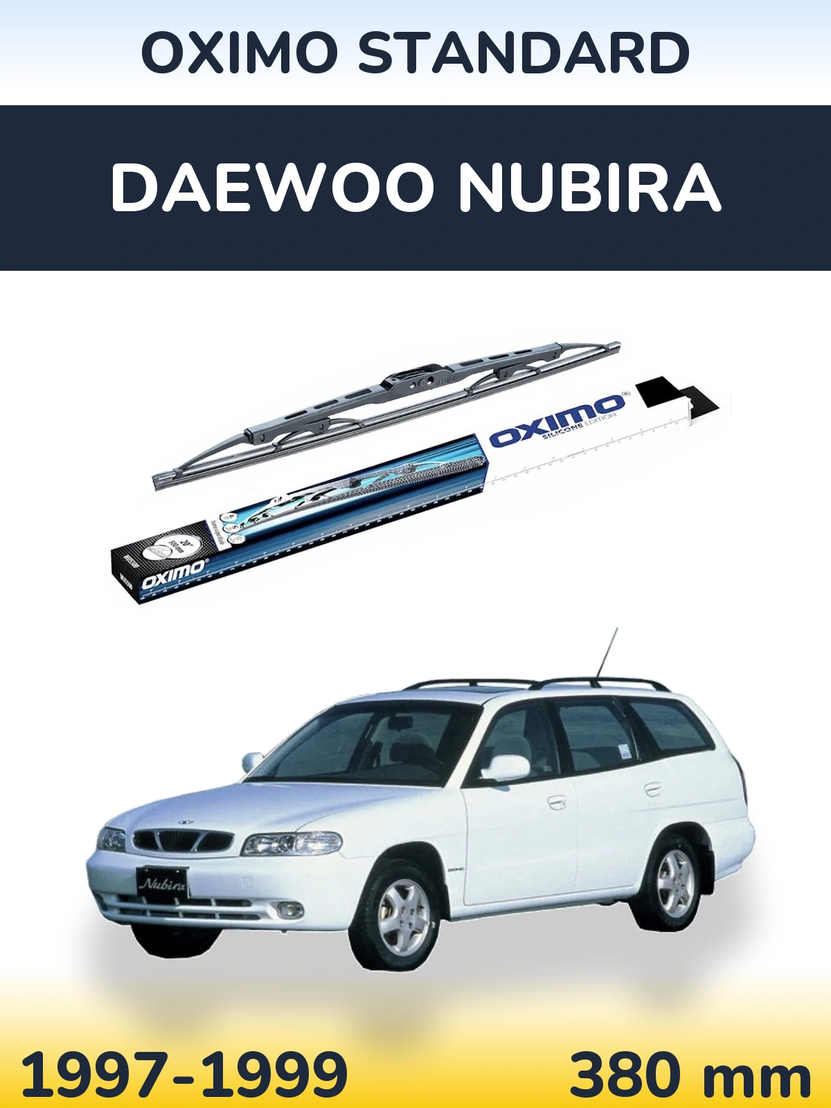 Задний дворник Oximo Standard 375 мм для Daewoo Nubira 1997-1999