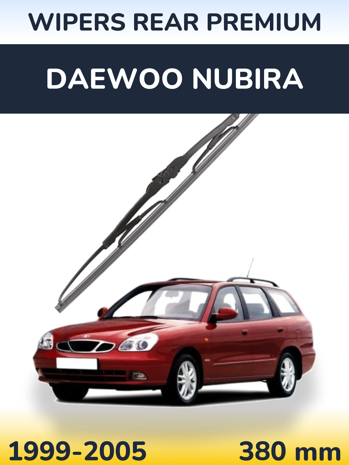 Задня щітка WIPERS REAR PREMIUM 380 мм для Daewoo Nubira 1999-2005