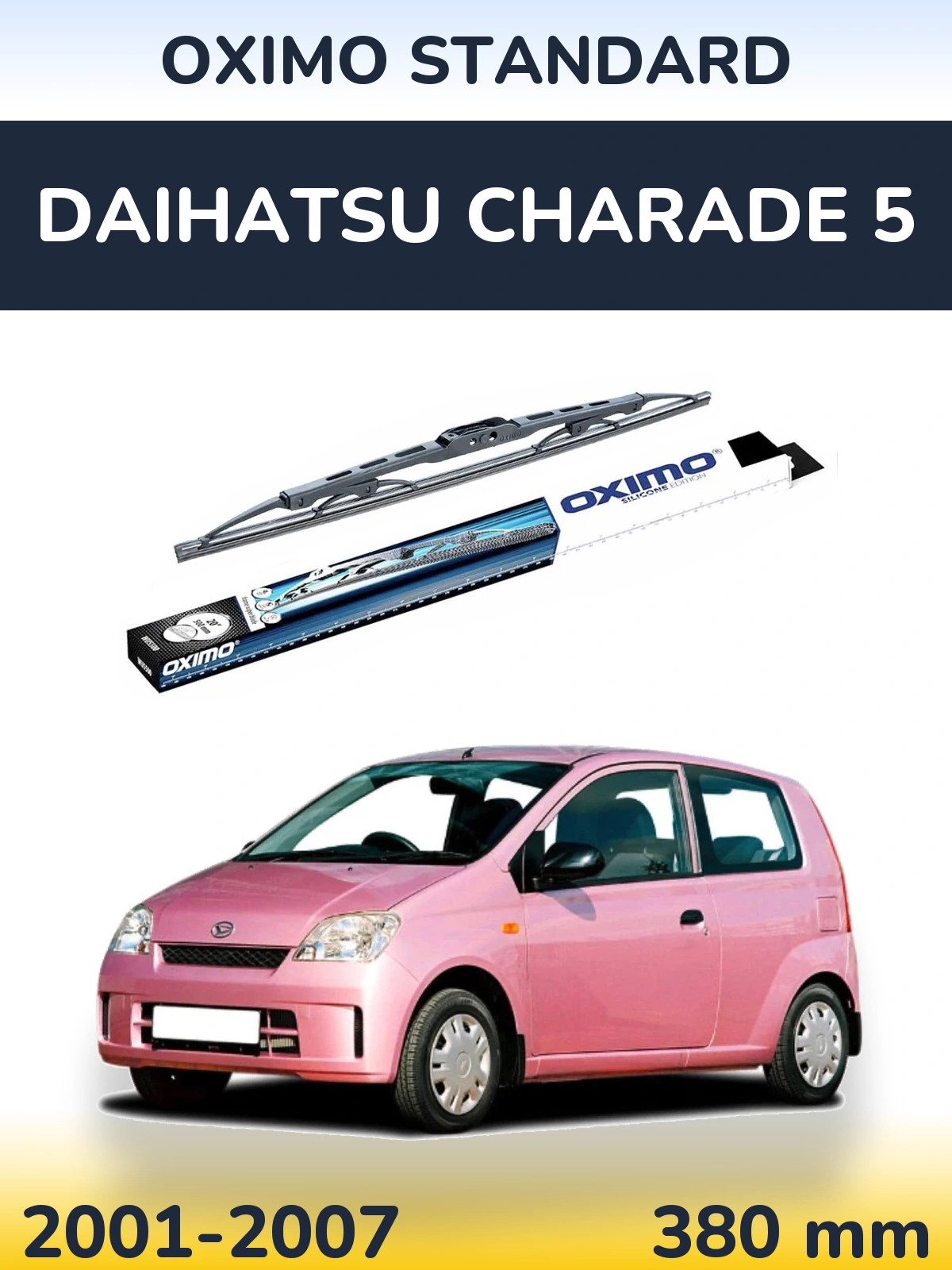 Задний дворник Oximo Standard 375 мм для Daihatsu Charade 5 2001-2007