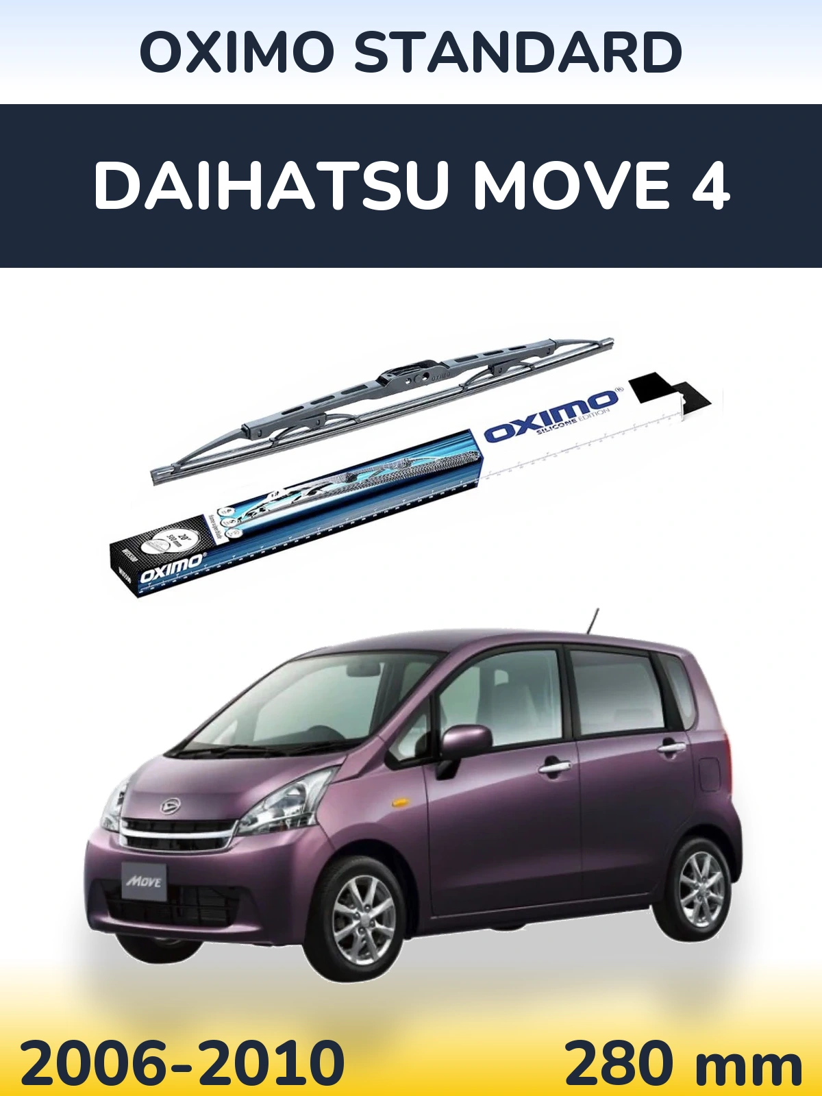 Tylna wycieraczka Oximo Standard 275 mm do Daihatsu Move 4 2006-2010