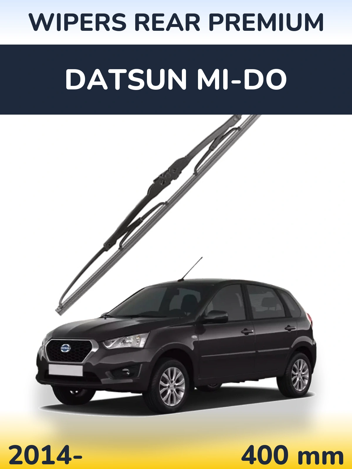 Rear wiper blade WIPERS REAR PREMIUM 400 mm for Datsun mi-DO 2014-2026