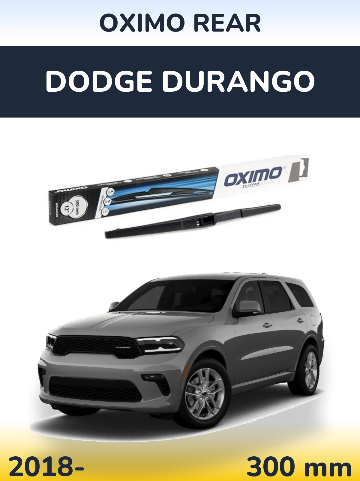 Rear wiper blade Oximo Rear 300 mm for Dodge Durango 2018-2026