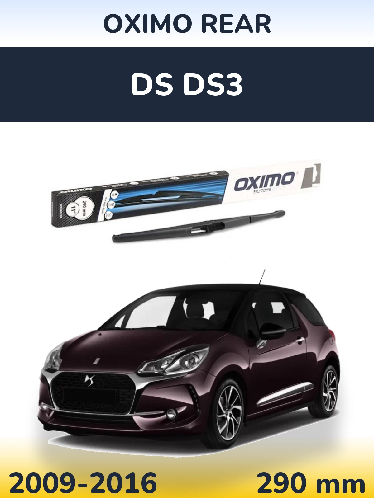 Rear wiper blade Oximo Rear 290 mm for DS DS3 2009-2016