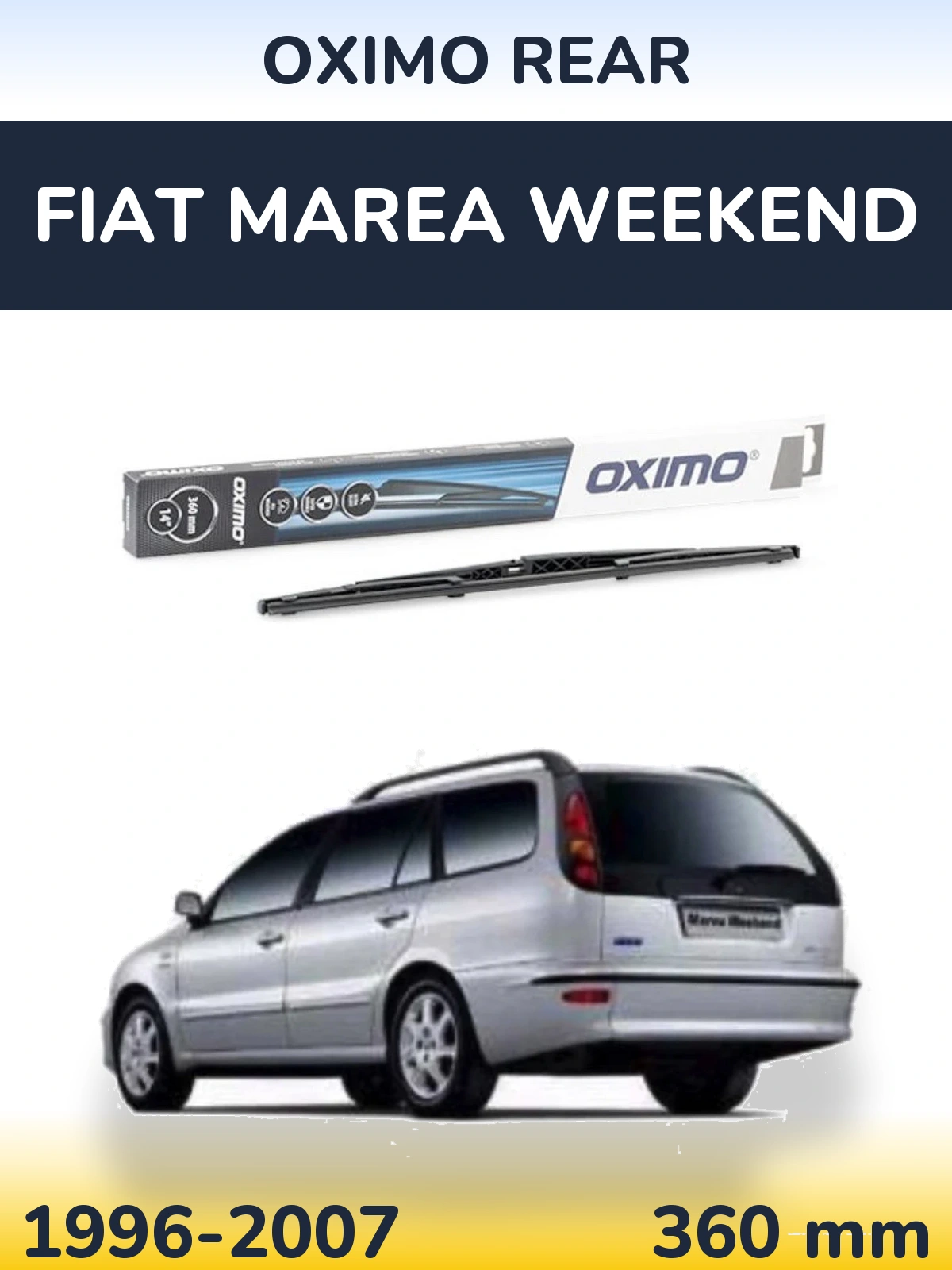Tylna wycieraczka Oximo Rear 360 mm do Fiat Marea Weekend 1996-2007