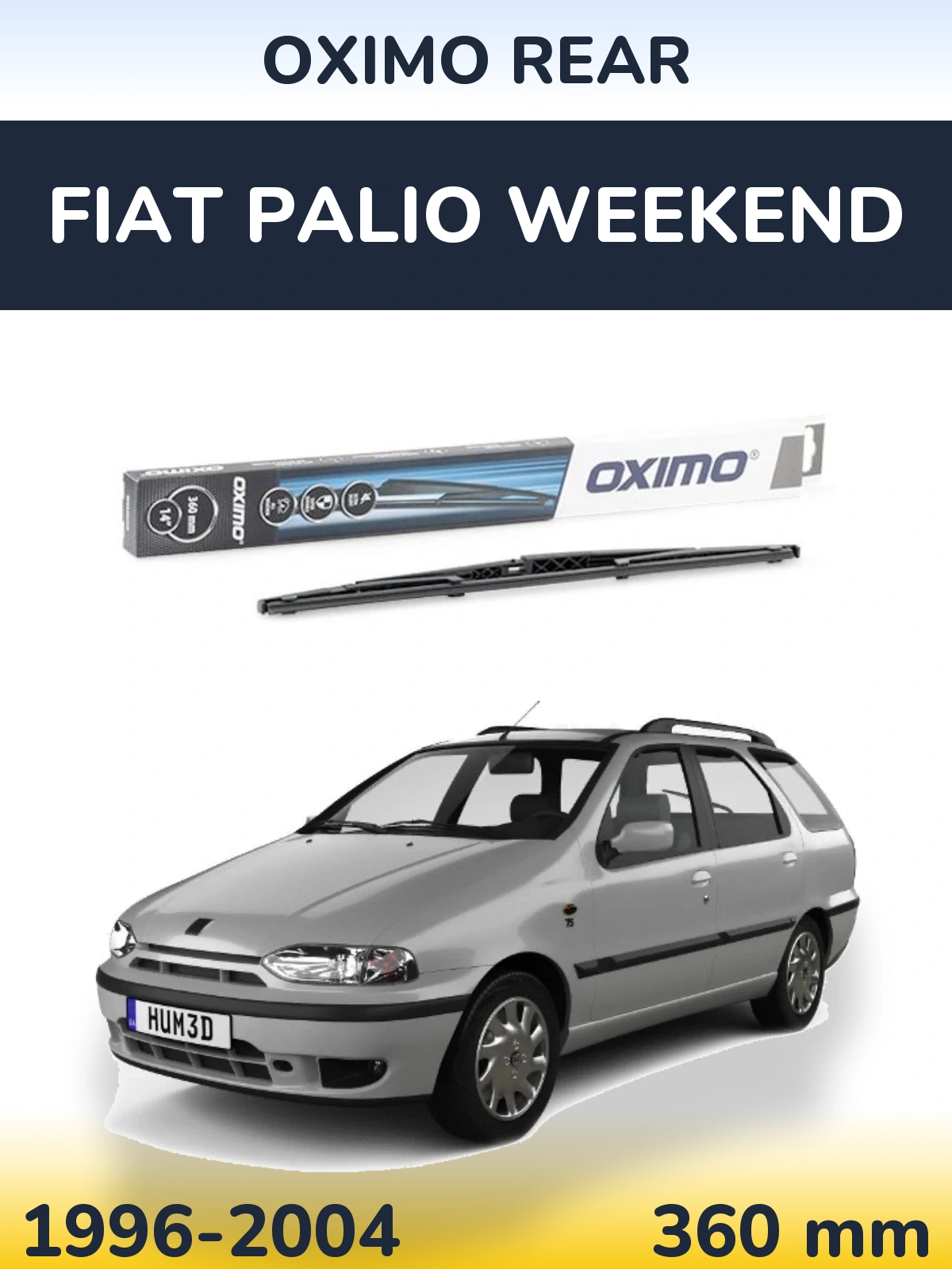 Tylna wycieraczka Oximo Rear 360 mm do Fiat Palio Weekend 1996-2004