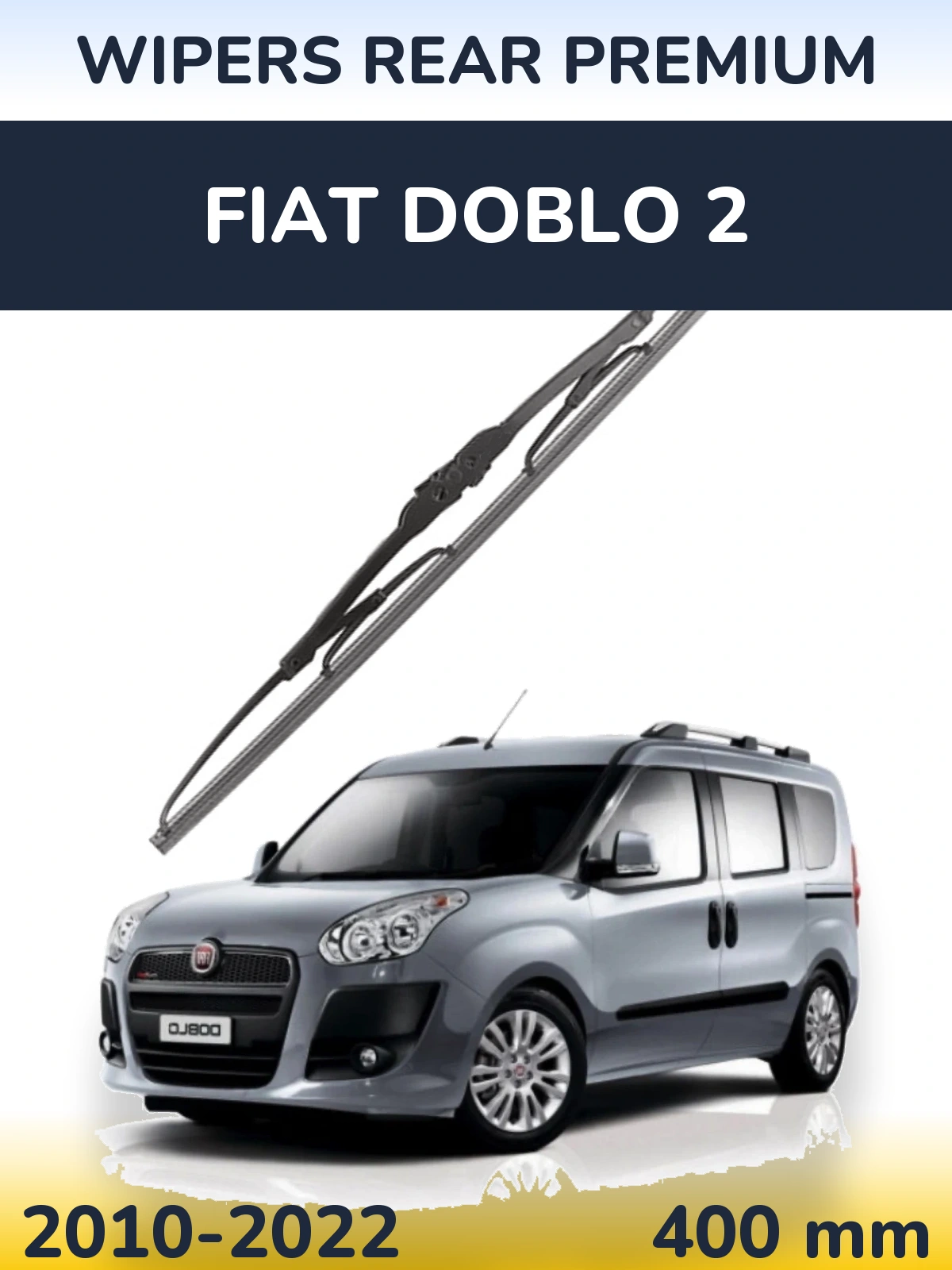 Tylna wycieraczka WIPERS REAR PREMIUM 400 mm do Fiat Doblo 2 2010-2022