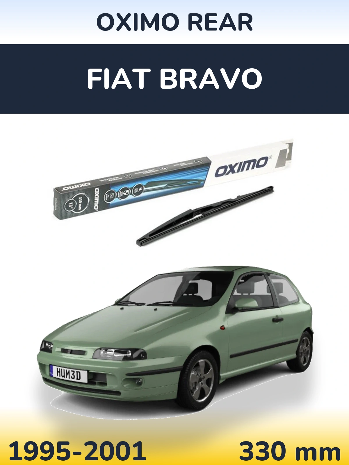Задня щітка Oximo Rear 330 мм для Fiat Bravo 1995-2001