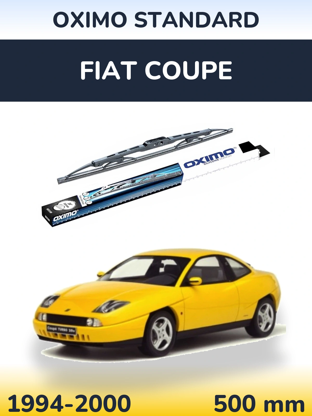 Задний дворник Oximo Standard 500 мм для Fiat Coupe 1994-2000