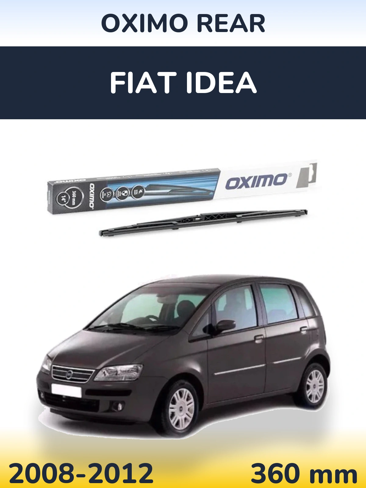 Rear wiper blade Oximo Rear 360 mm for Fiat Idea 2008-2012