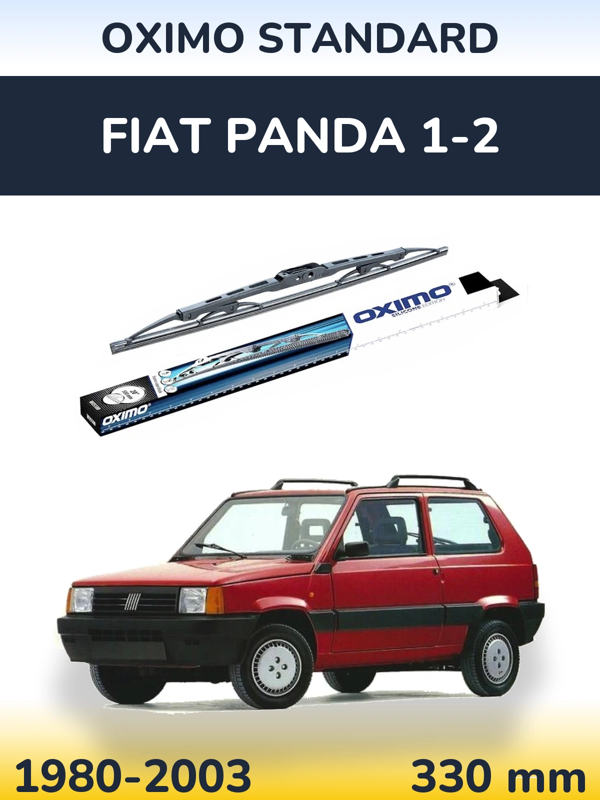 Tylna wycieraczka Oximo Standard 325 mm do Fiat Panda 1-2 1980-2003