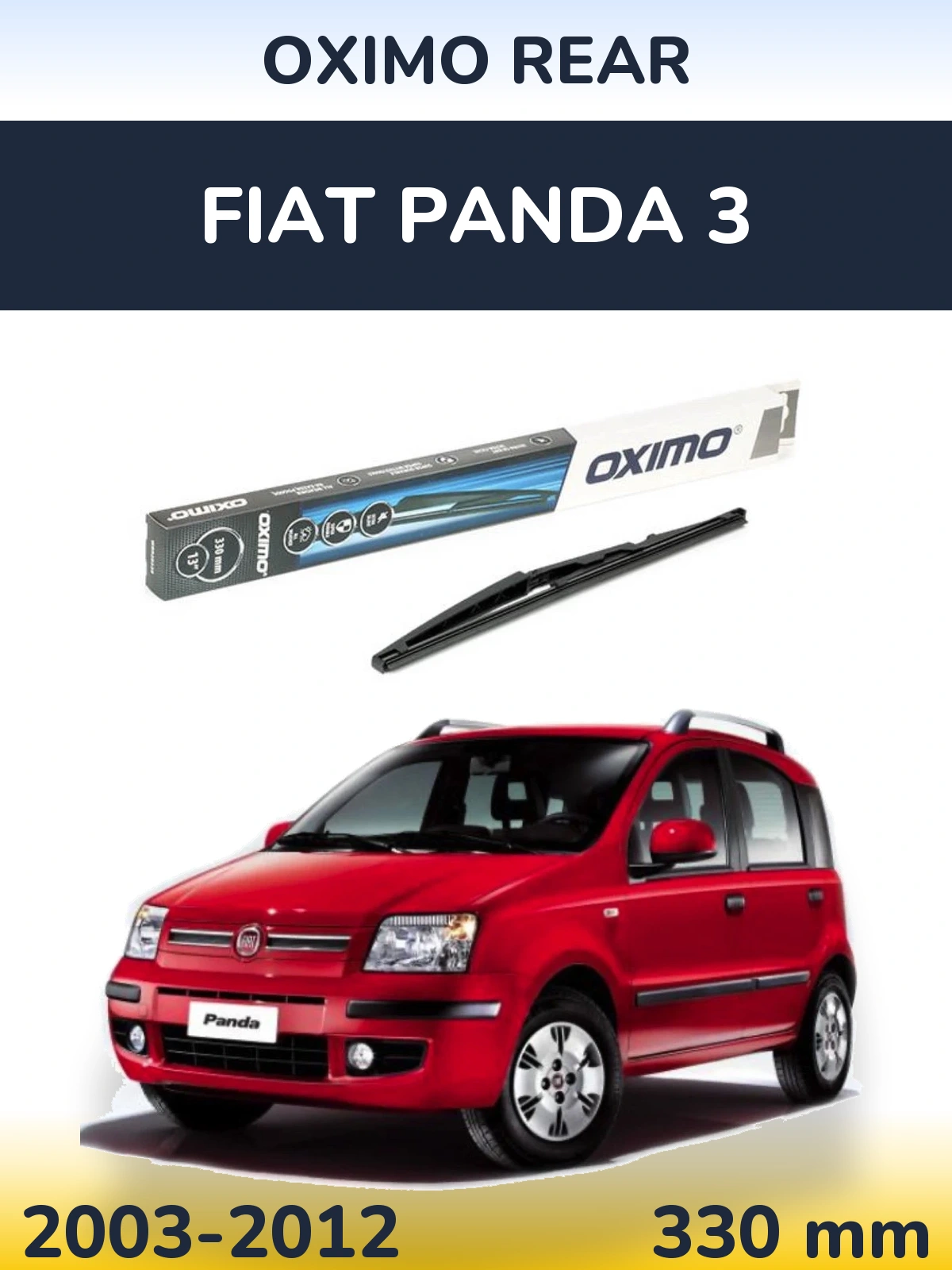 Tylna wycieraczka Oximo Rear 330 mm do Fiat Panda 3 2003-2012