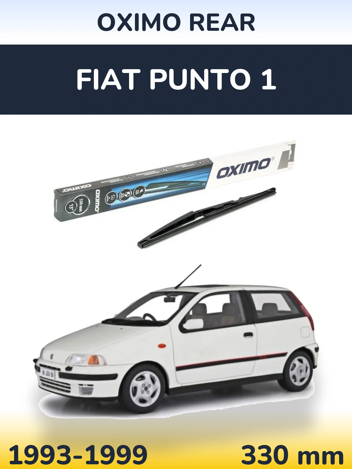 Rear wiper blade Oximo Rear 330 mm for Fiat Punto 1 1993-1999