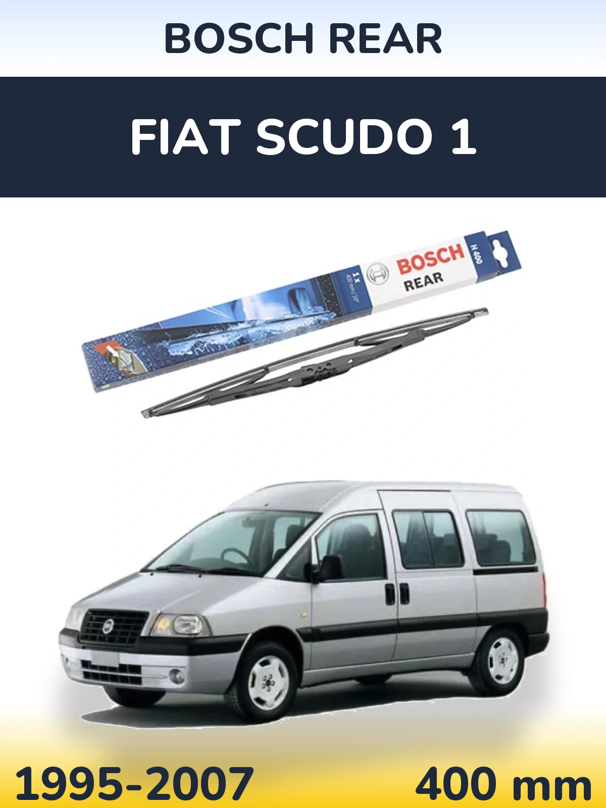 Задня щітка BOSCH Rear 400 мм для Fiat Scudo 1 1995-2007
