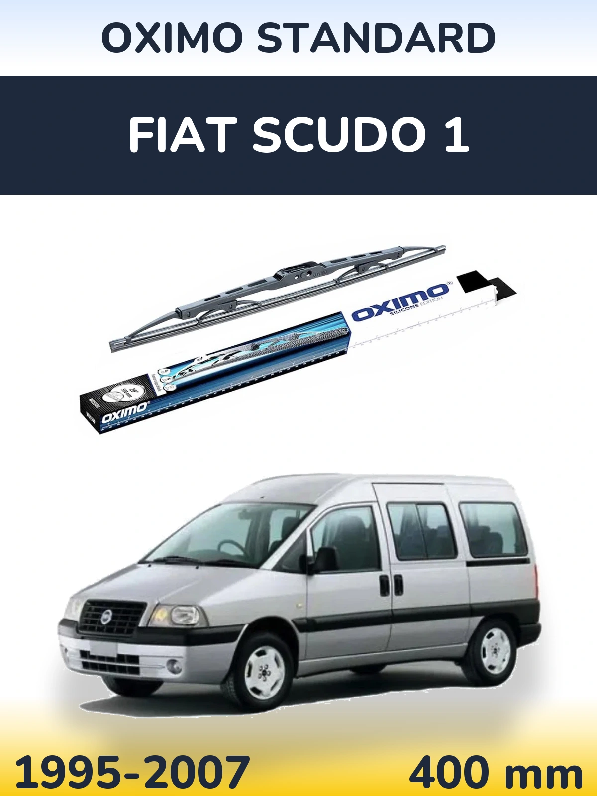 Задня щітка Oximo Standard 400 мм для Fiat Scudo 1 1995-2007