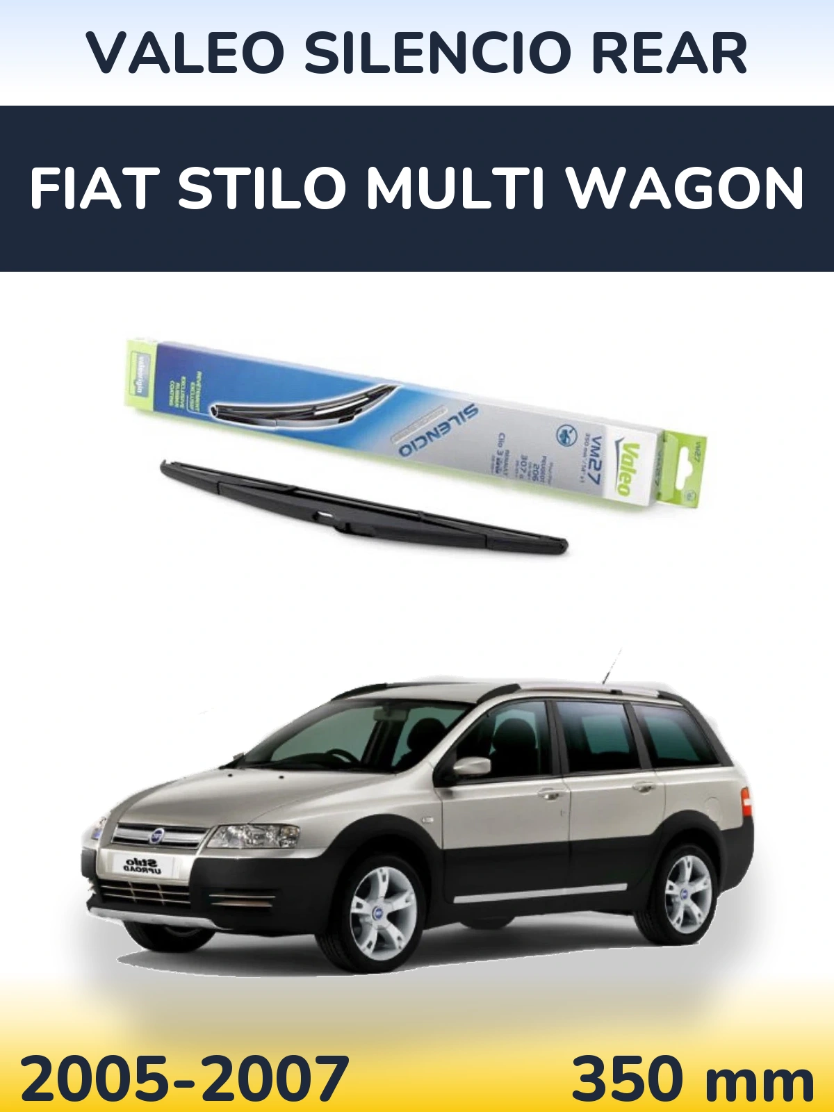 Задня щітка Valeo Silencio Rear 350 мм для Fiat Stilo Multi Wagon 2005-2007