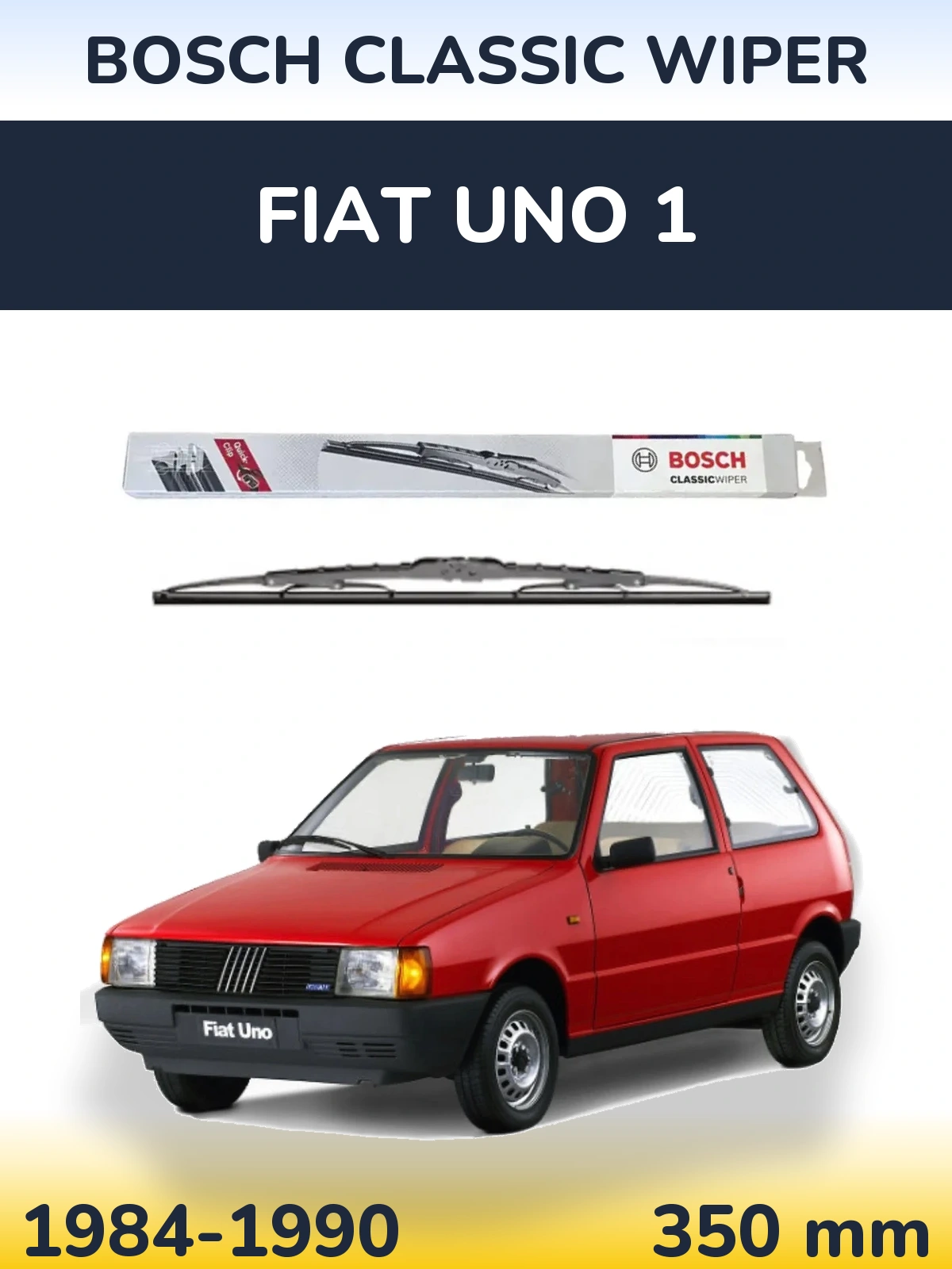 Задня щітка BOSCH Classic Wiper 340 мм для Fiat Uno 1 1984-1990