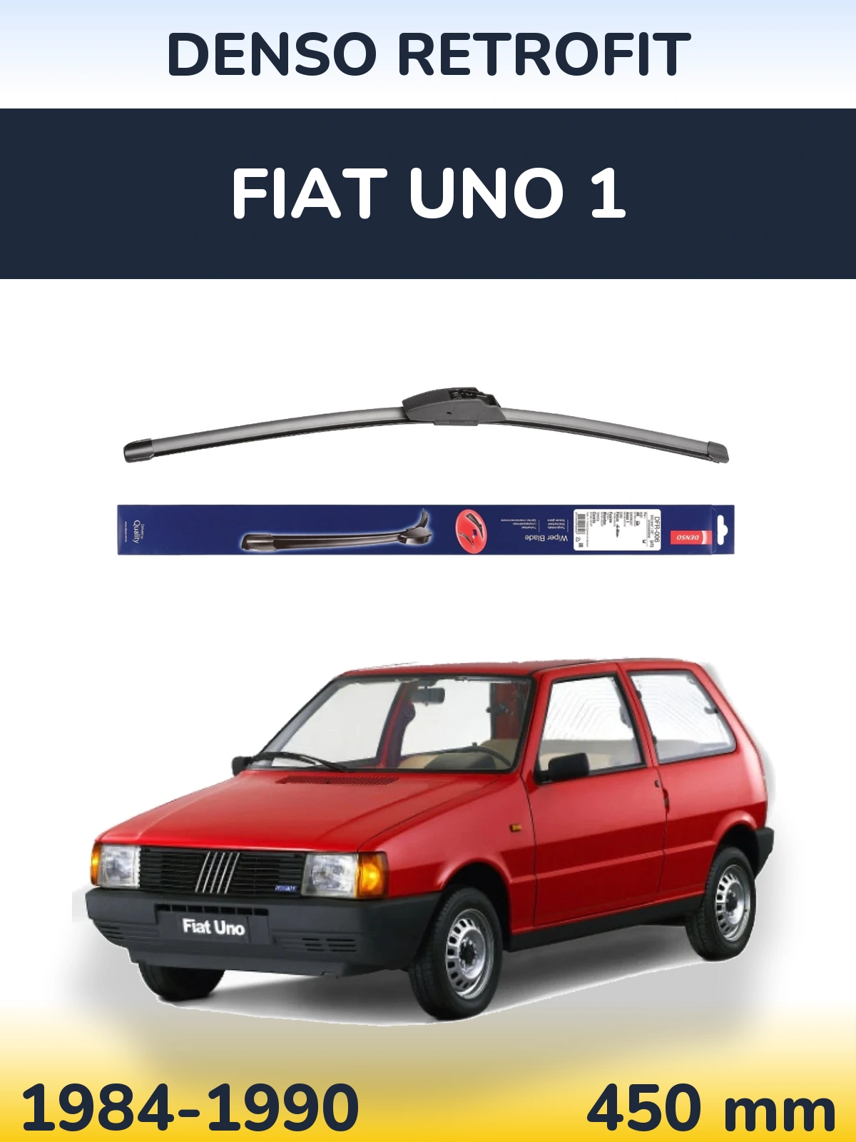 Передня щітка Denso Retrofit 450 мм для Fiat Uno 1 1984-1990