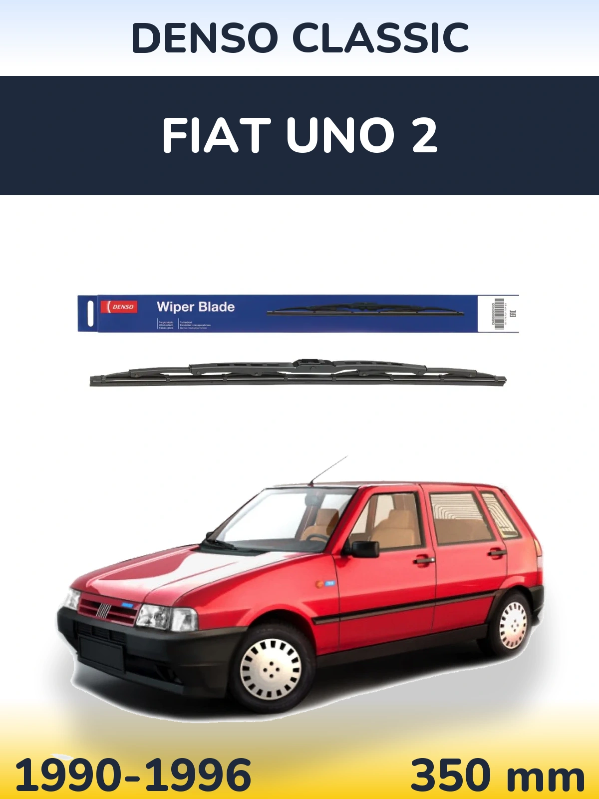 Tylna wycieraczka Denso Classic 350 mm do Fiat Uno 2 1990-1996