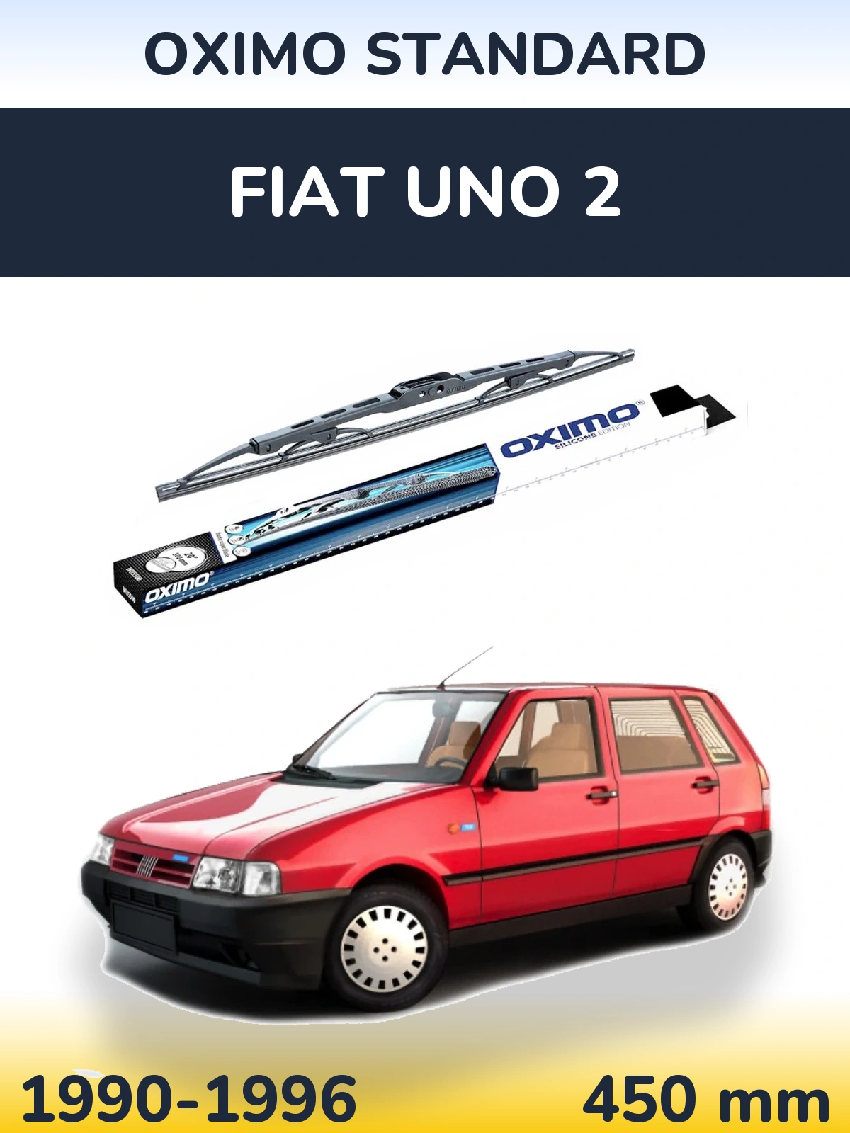 Передня щітка Oximo Standard 450 мм для Fiat Uno 2 1990-1996