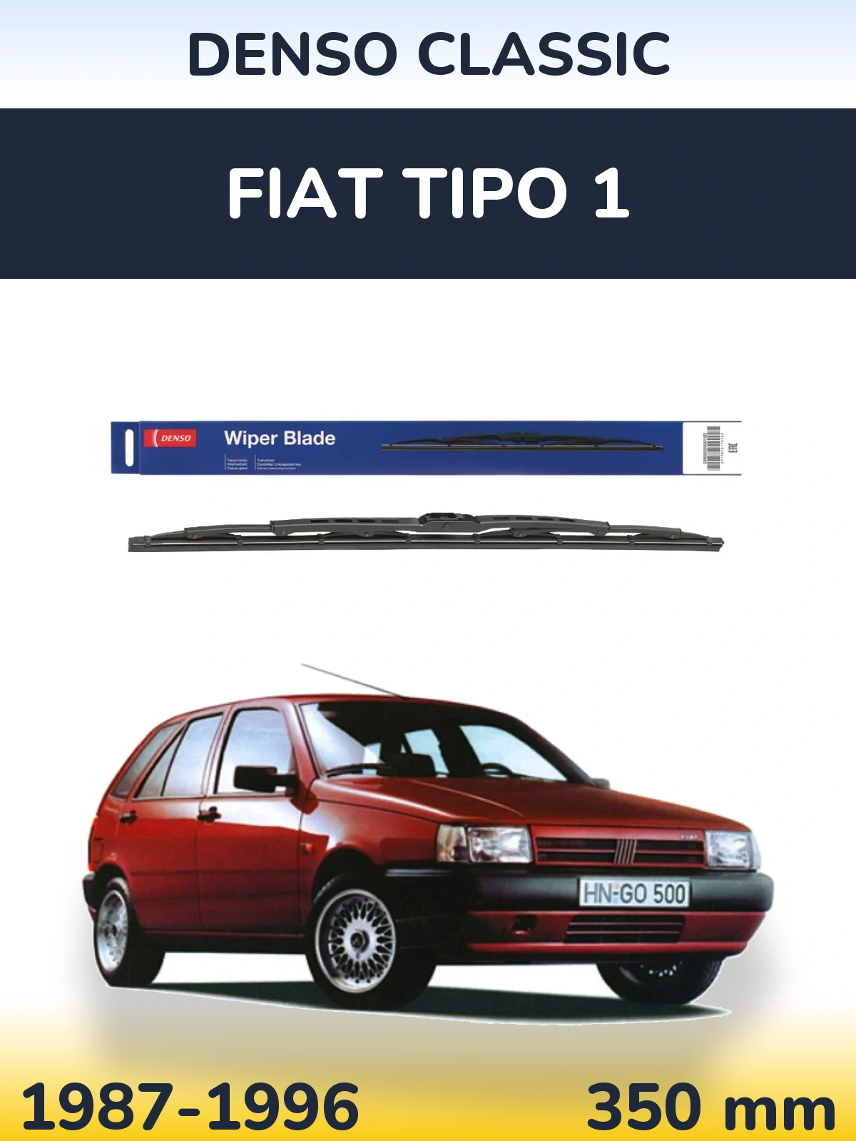 Tylna wycieraczka Denso Classic 350 mm do Fiat Tipo 1 1987-1996