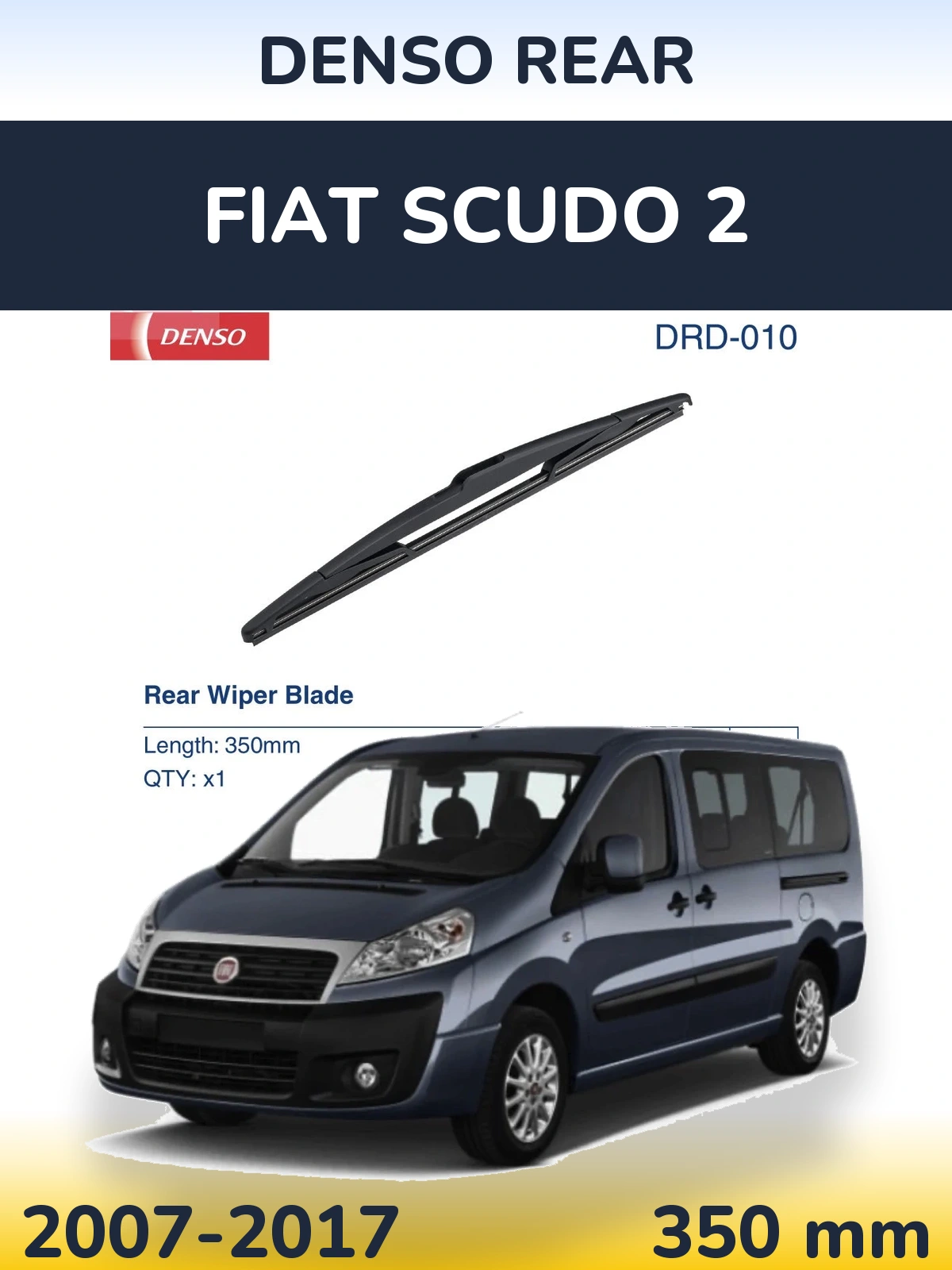 Задний дворник Denso Rear 350 мм для Fiat Scudo 2 2007-2017