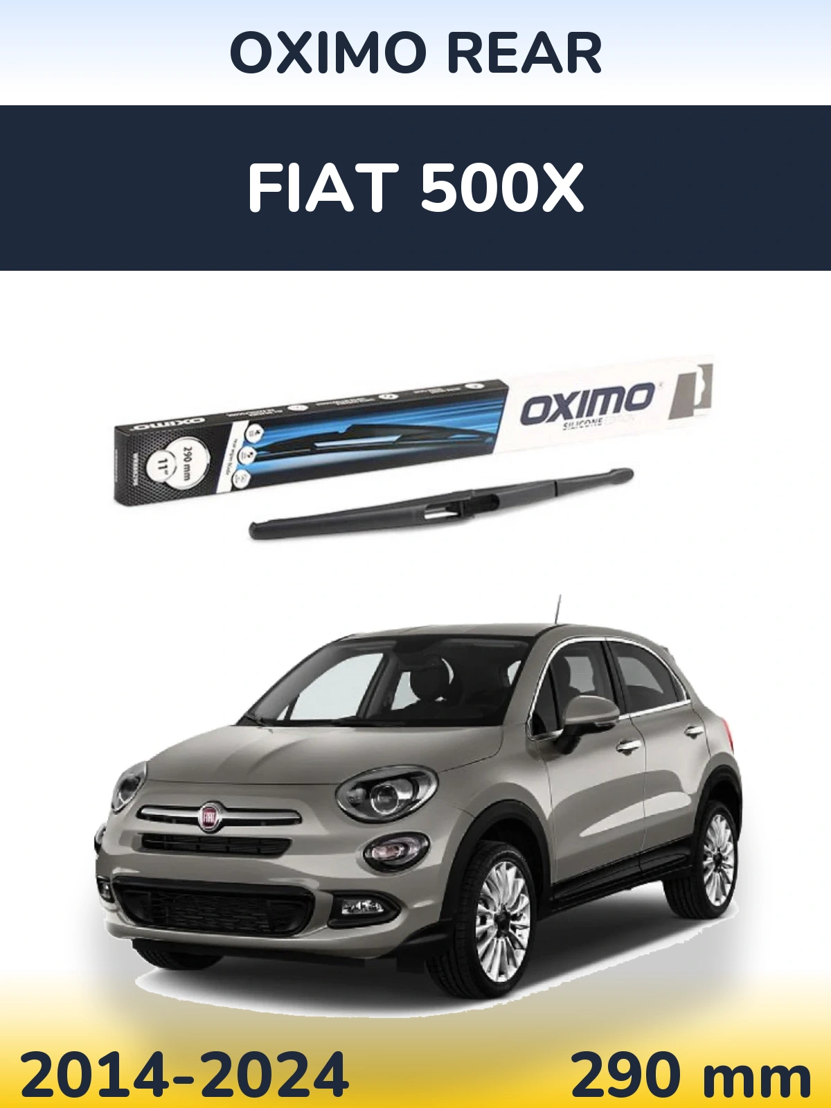Задня щітка Oximo Rear 290 мм для Fiat 500X 2014-2024