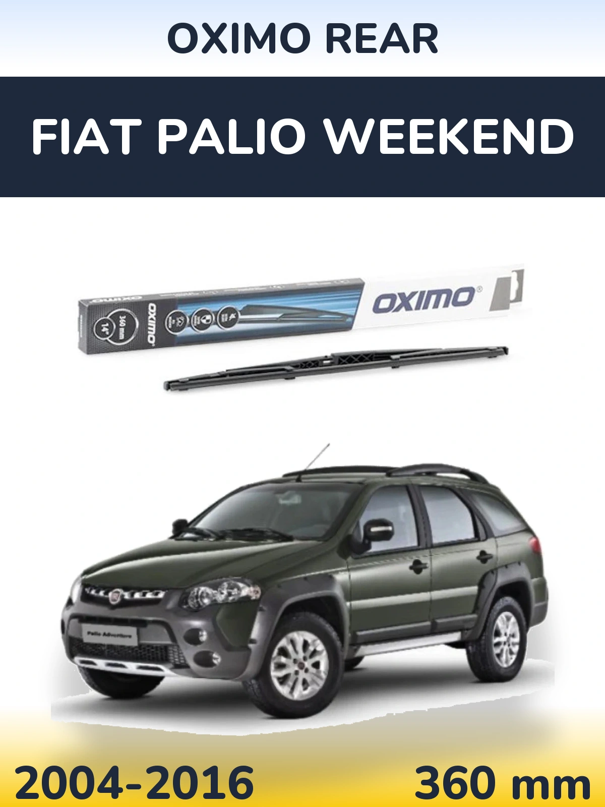 Tylna wycieraczka Oximo Rear 360 mm do Fiat Palio Weekend 2004-2016