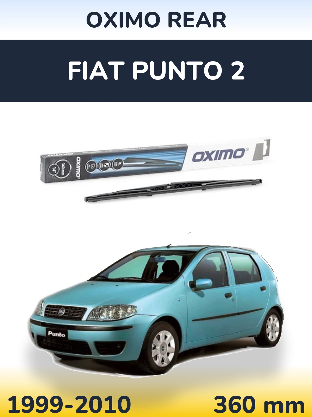 Tylna wycieraczka Oximo Rear 360 mm do Fiat Punto 2 1999-2010
