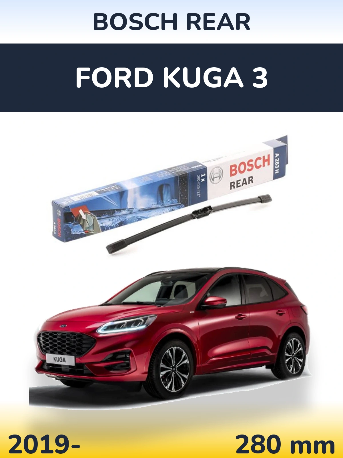 Tylna wycieraczka BOSCH Rear 280 mm do Ford Kuga 3 2019-2026