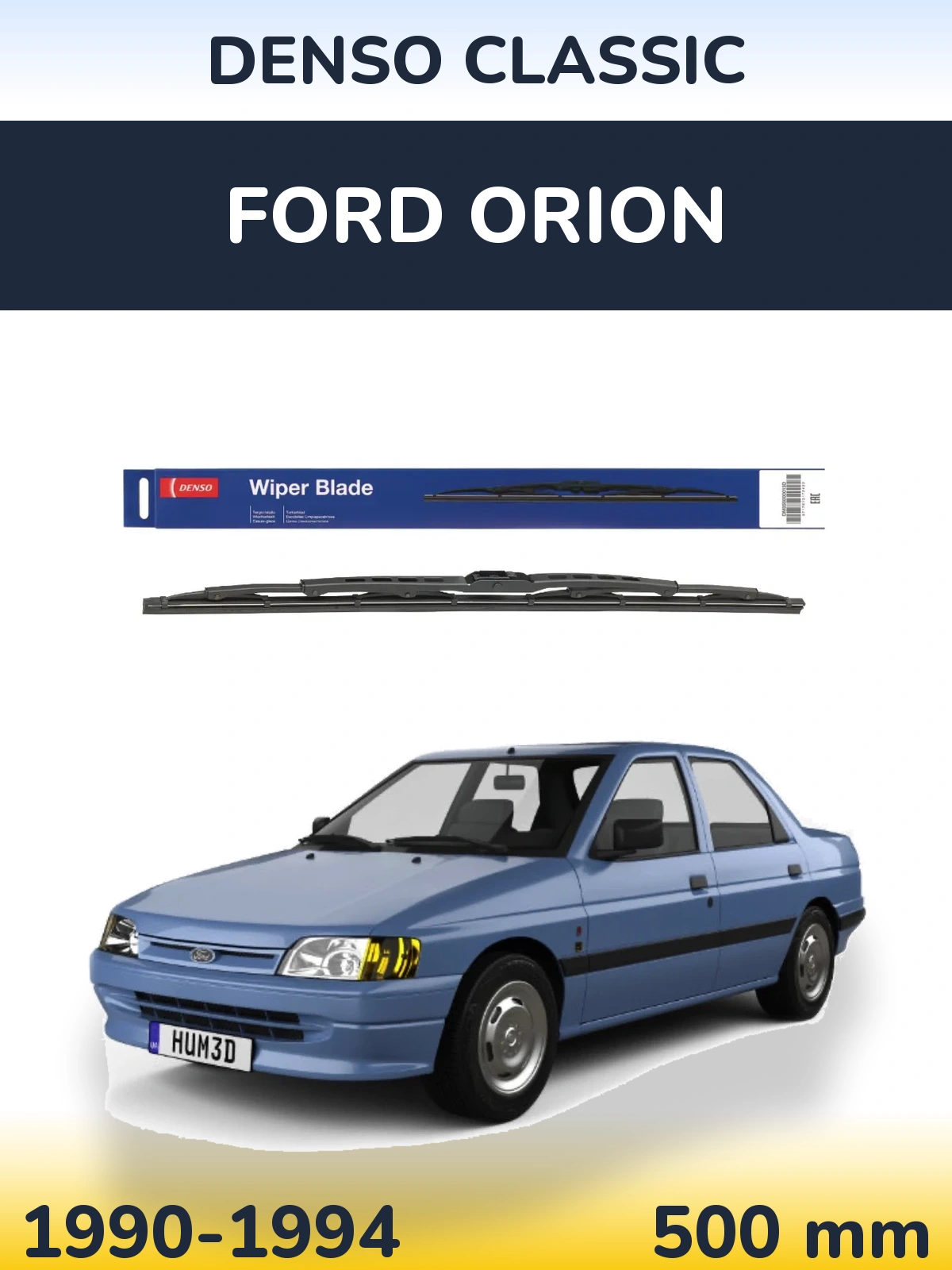 Tylna wycieraczka Denso Classic 500 mm do Ford Orion 1990-1994