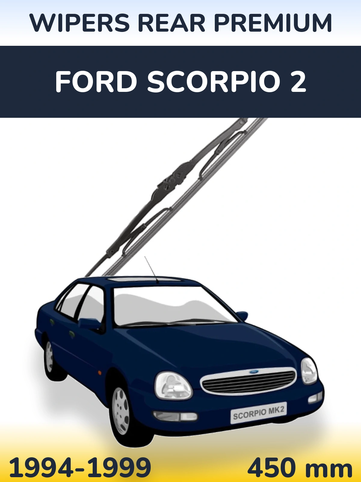 Tylna wycieraczka WIPERS REAR PREMIUM 450 mm do Ford Scorpio 2 1994-1999