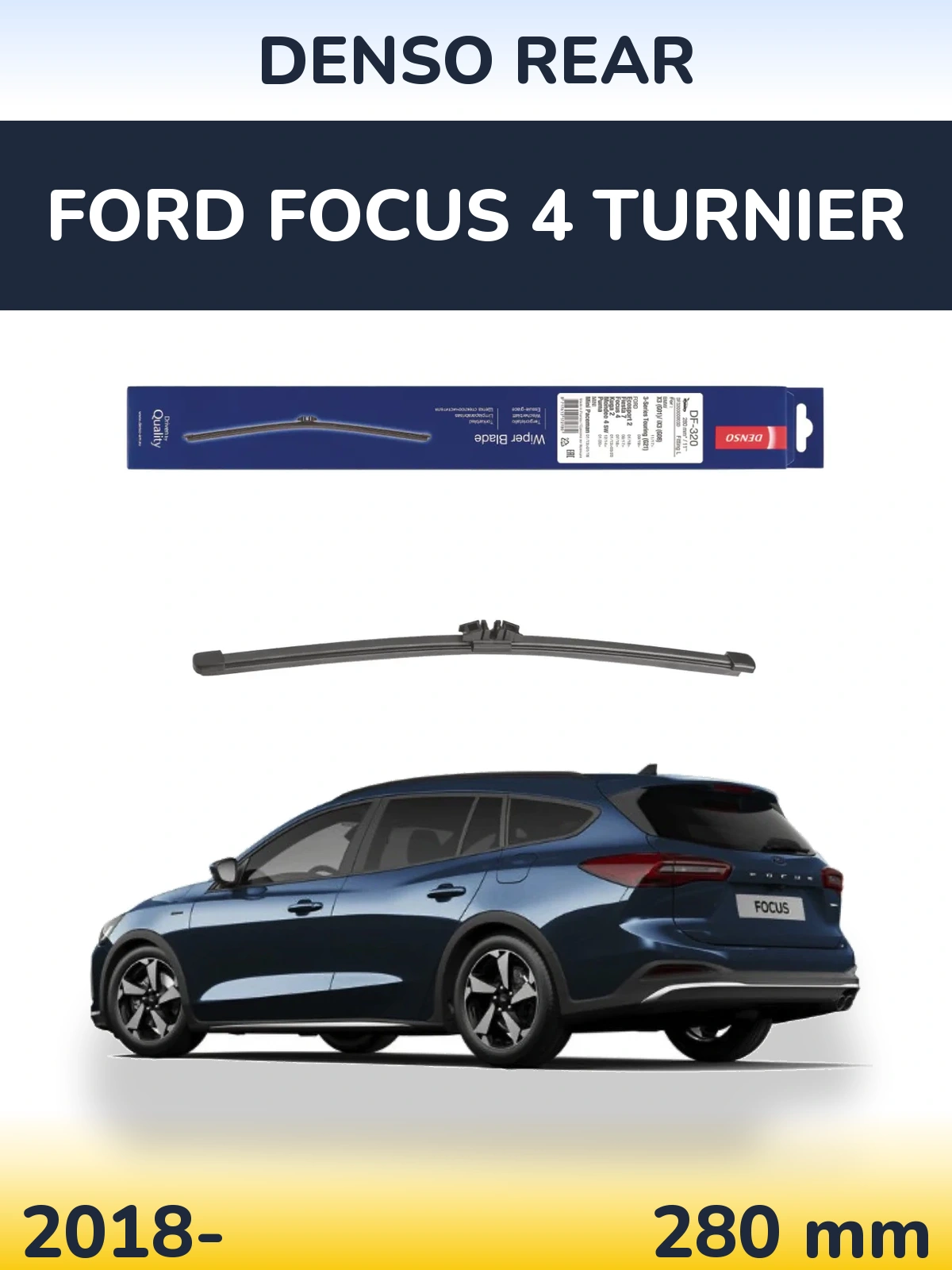 Tylna wycieraczka Denso Rear 280 mm do Ford Focus 4 Turnier 2018-2026
