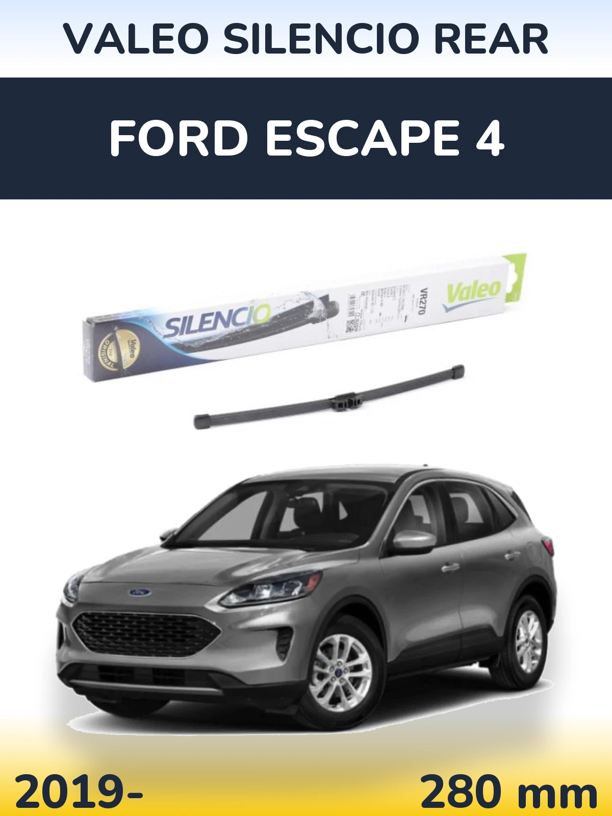 Задний дворник Valeo Silencio Rear 280 мм для Ford Escape 4 2019-2026