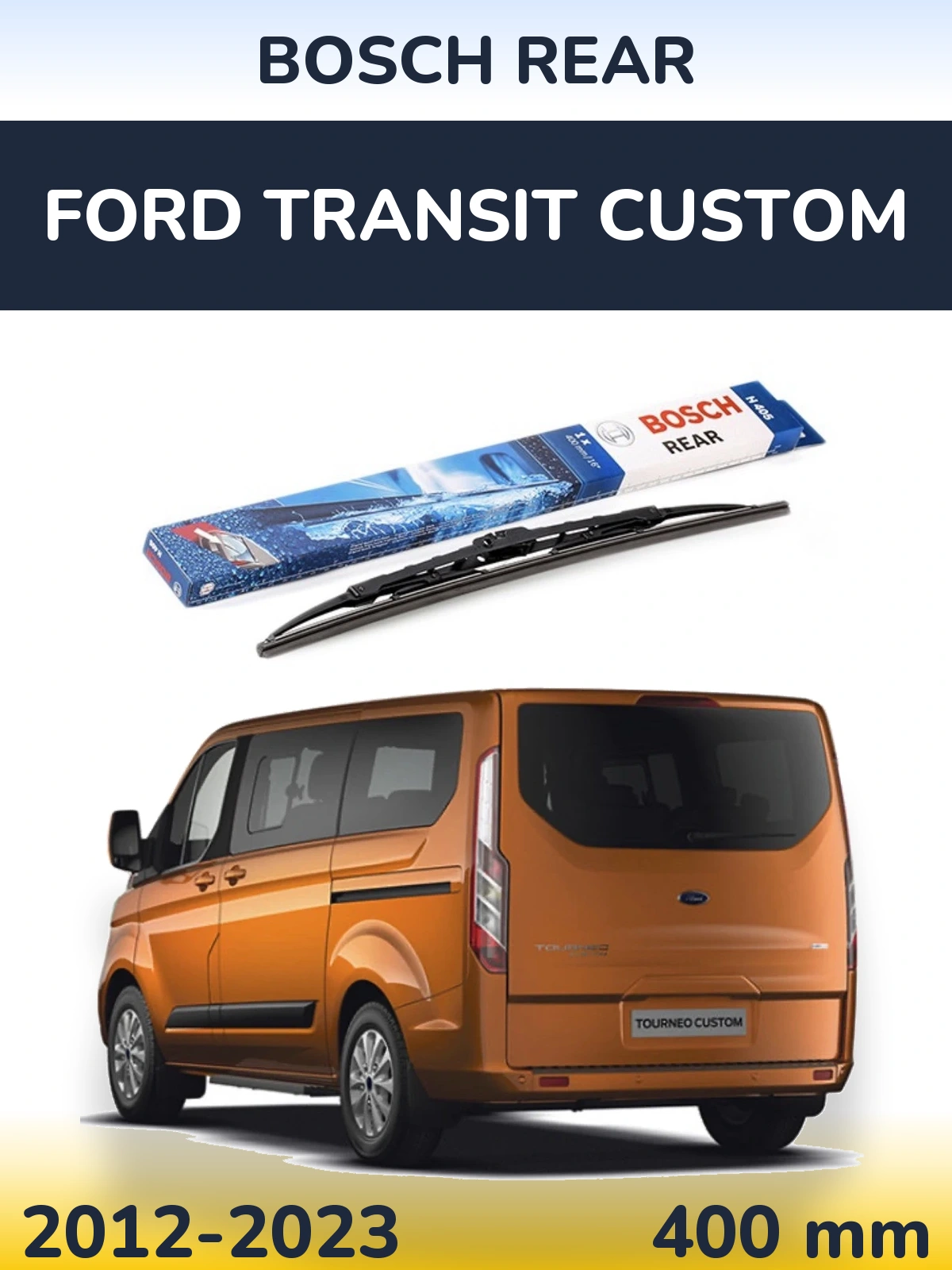 Задний дворник BOSCH Rear 380 мм для Ford Transit Custom 2012-2023