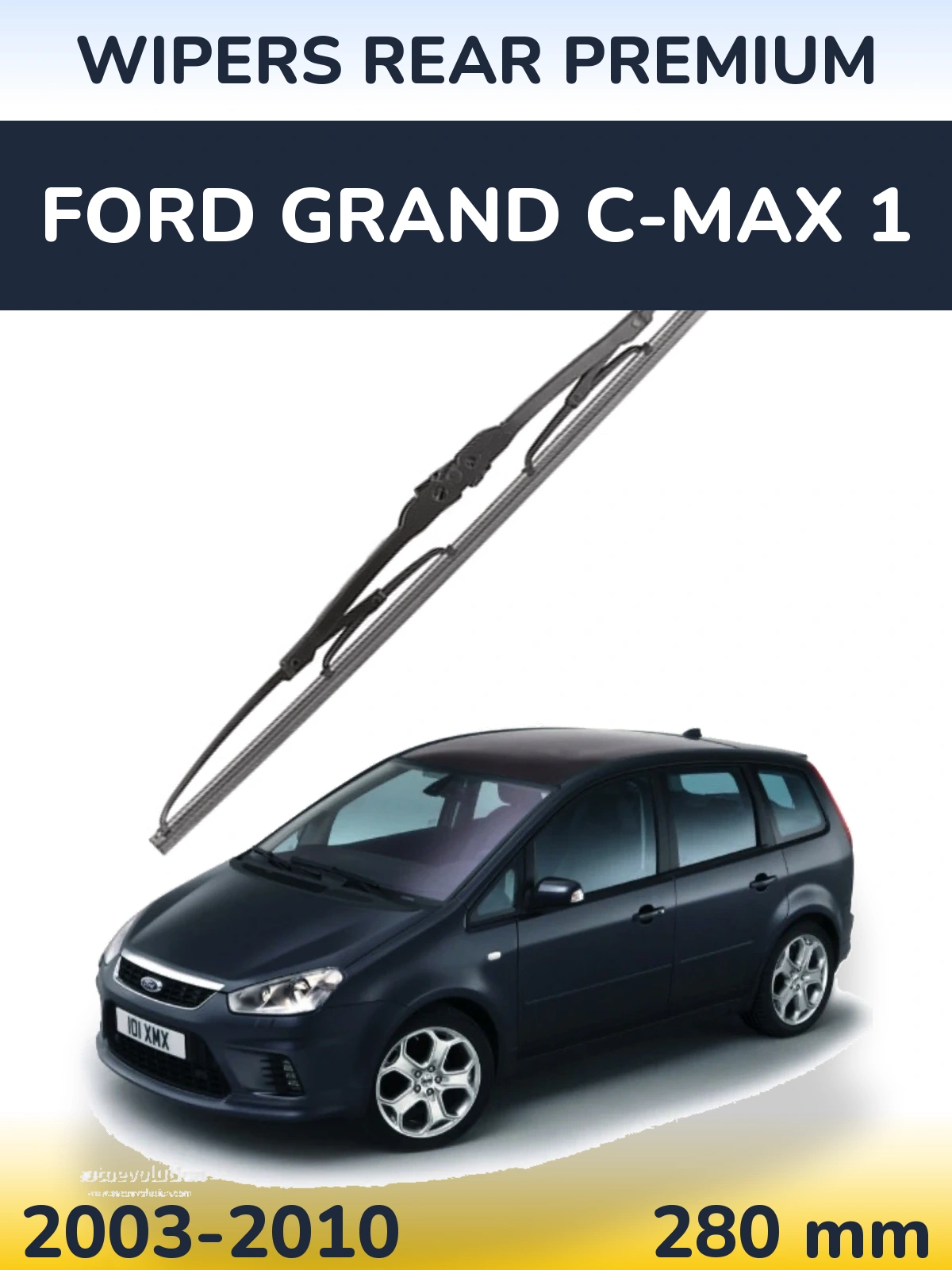 Задня щітка WIPERS REAR PREMIUM 280 мм для Ford Grand C-MAX 1 2003-2010