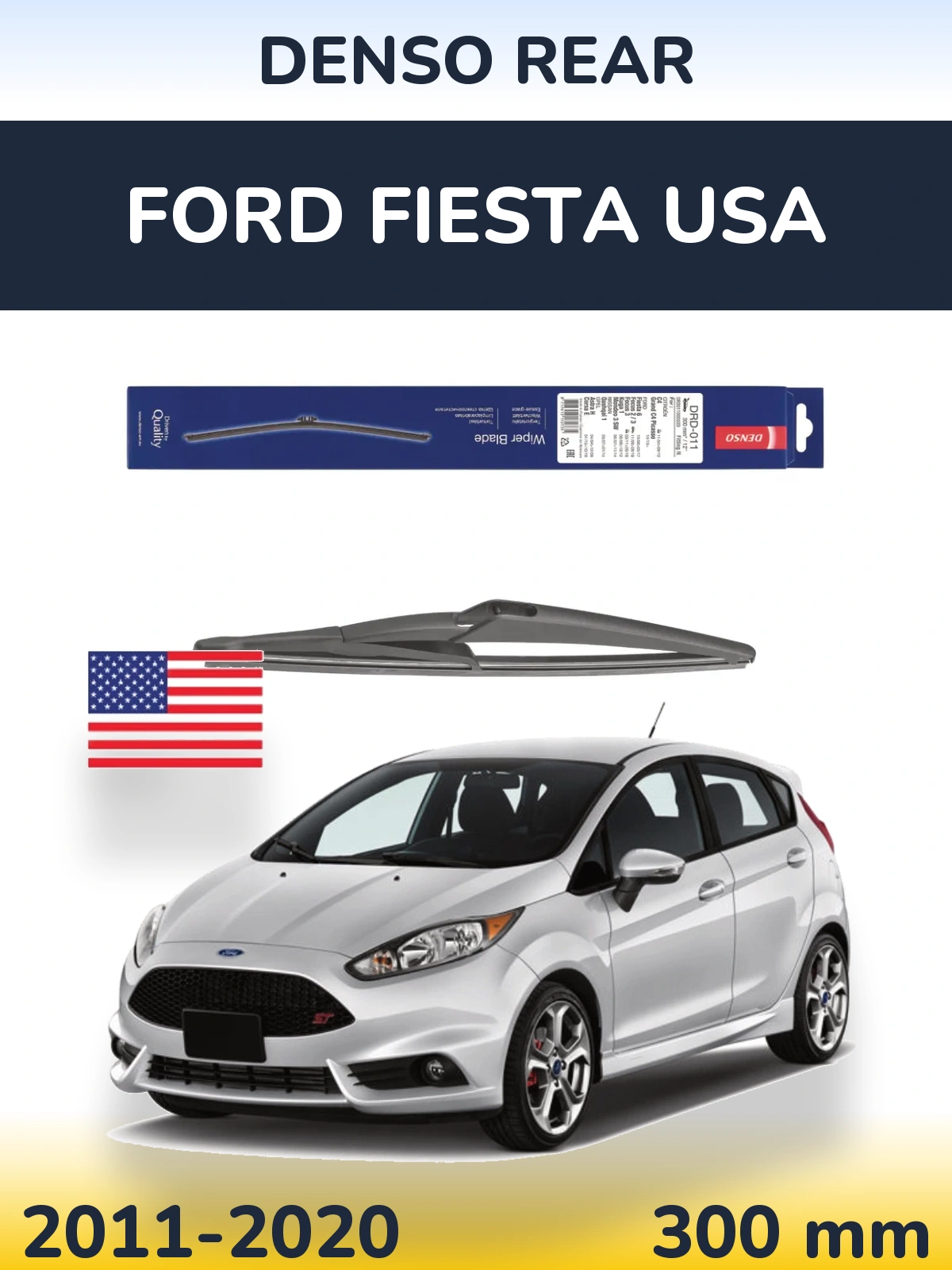 Задний дворник Denso Rear 300 мм для Ford Fiesta USA 2011-2020