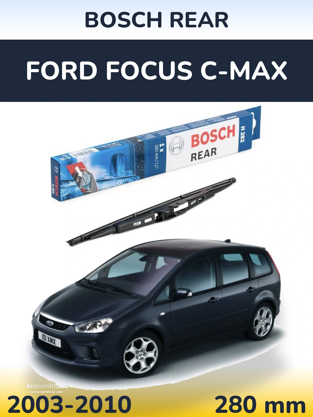Задний дворник BOSCH Rear 280 мм для Ford Focus C-MAX 2003-2010