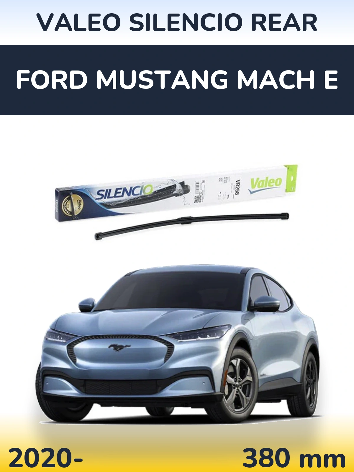 Задний дворник Valeo Silencio Rear 380 мм для Ford Mustang Mach E 2020-2026
