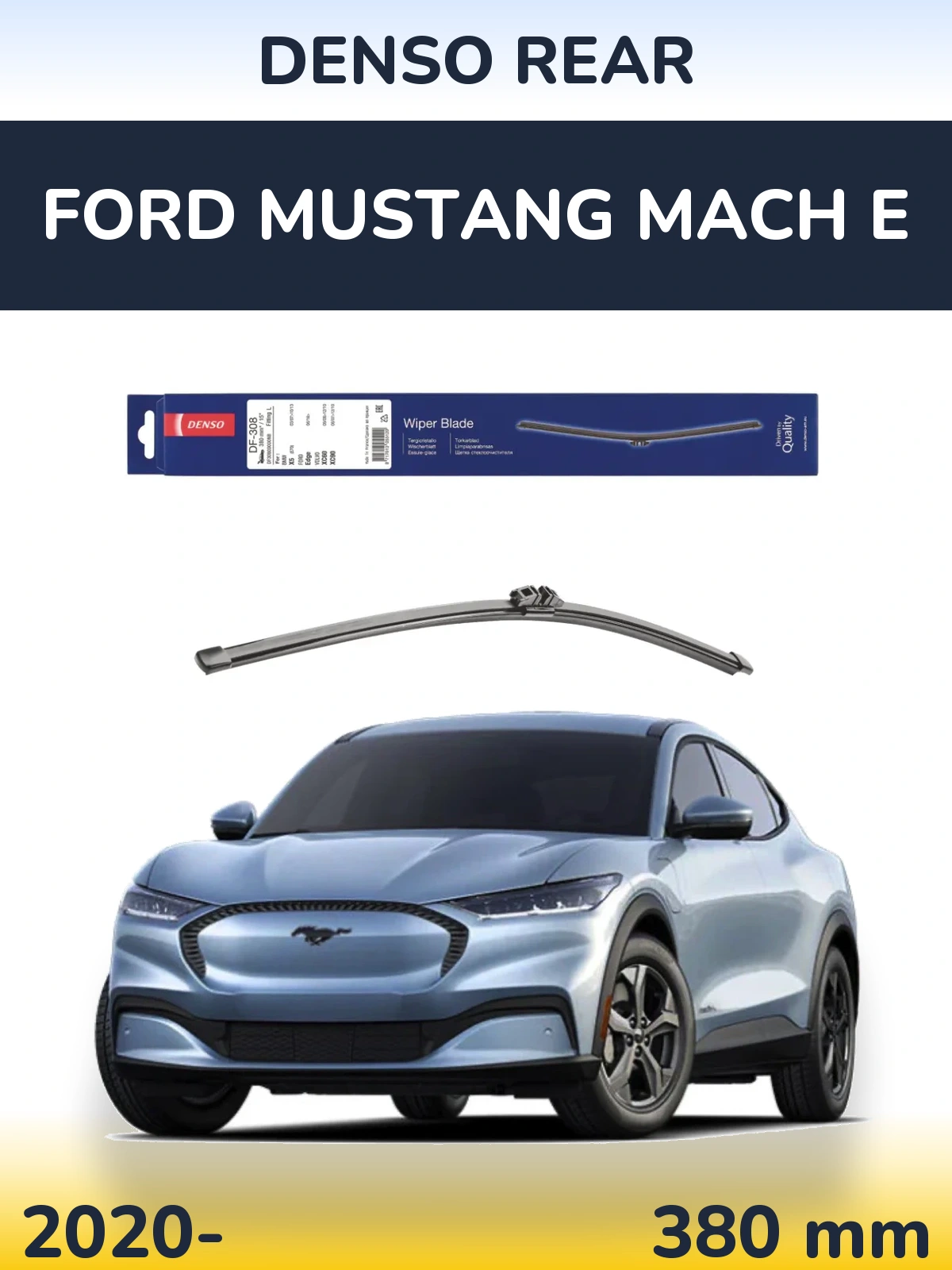 Tylna wycieraczka Denso Rear 380 mm do Ford Mustang Mach E 2020-2026
