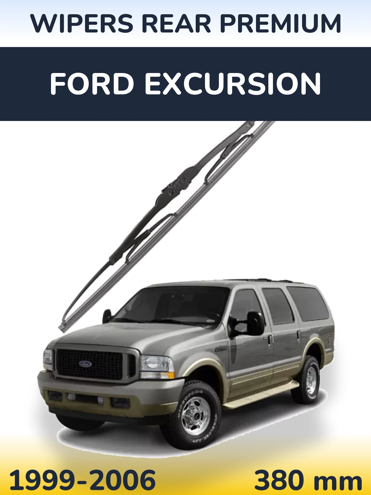 Rear wiper blade WIPERS REAR PREMIUM 380 mm for Ford Excursion 1999-2006