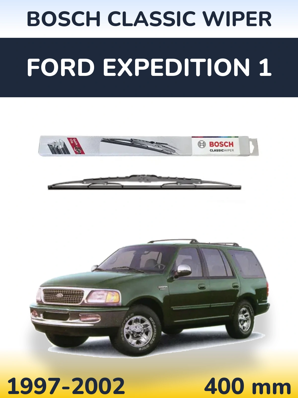 Задня щітка BOSCH Classic Wiper 400 мм для Ford Expedition 1 1997-2002