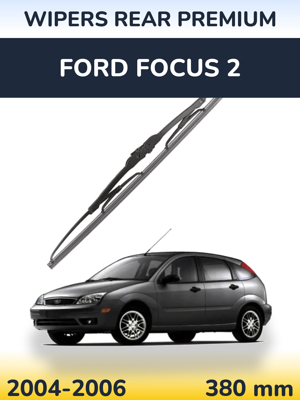 Tylna wycieraczka WIPERS REAR PREMIUM 380 mm do Ford Focus 2 2004-2006