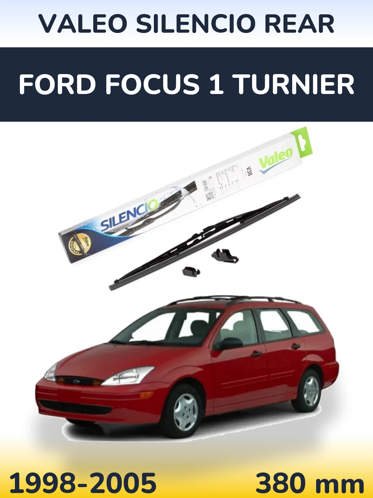 Задня щітка Valeo Silencio Rear 380 мм для Ford Focus 1 Turnier 1998-2005